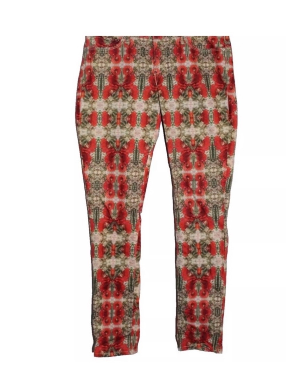 Levi's Women's Red Patterned Skinny Jeans